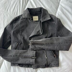 Silence + Noise Charcoal Jean Jacket